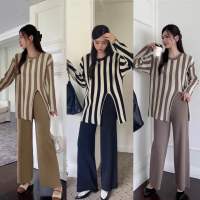 Maynita - Striped knitted set