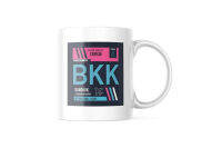 MUG BKK Bangkok Airport แก้วกาแฟ สำหรับนักบิน แอร์โฮสเตส หรือแฟนการบิน