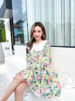 Full Blossom Dress เดรสดอกไม้ป้าย Gossip