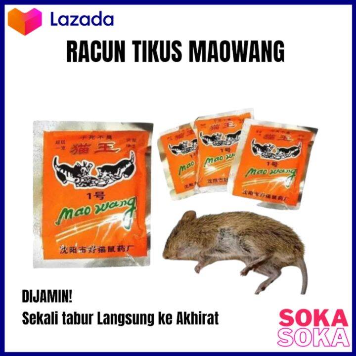 Racun Tikus Maowang Original 100 Mao Wang Racun Tikus Lazada