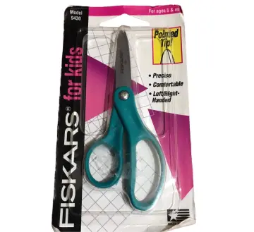 NEW Fiskars Pointed Tip LEFTY Kids Scissors Left Handed PINK, PURPLE/BLUE,  5