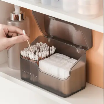 2023 NEW Desktop Cosmetics Storage Box Cotton Swab Container