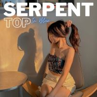 Serpent top in Blue