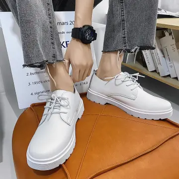 White leather hot sale mens shoes