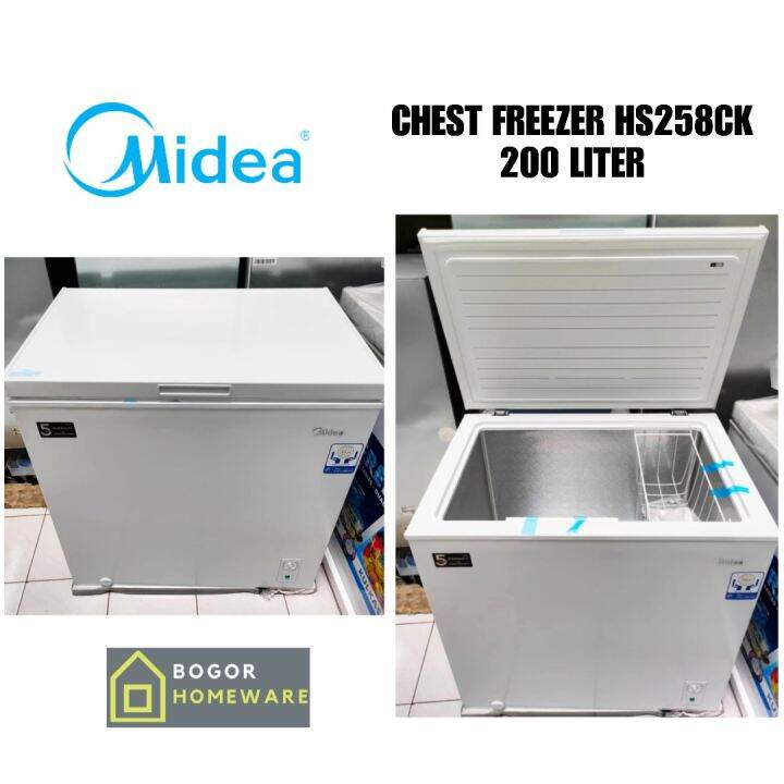 (KHUSUS BOGOR) CHEST FREEZER MIDEA 200 LITER HS258CK MURAH Lazada