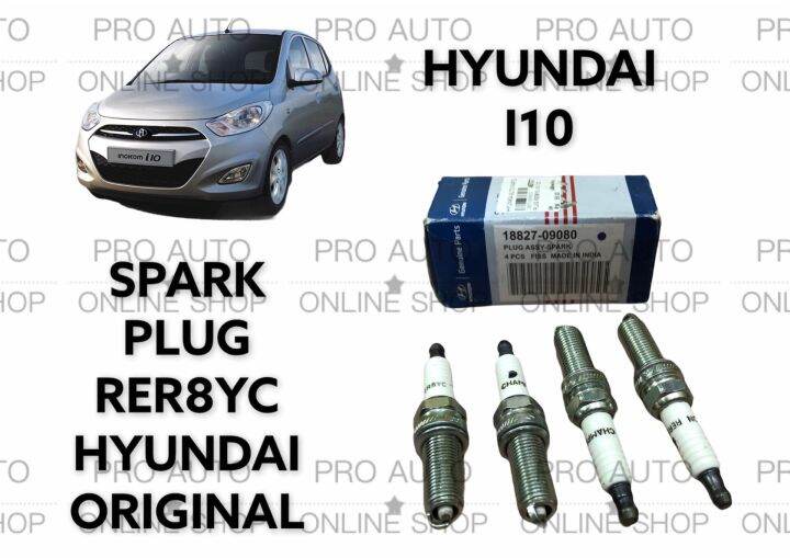 HYUNDAI I10 spark plug RER8YC HYUNDAI ORIGINAL 18827-09080 | Lazada