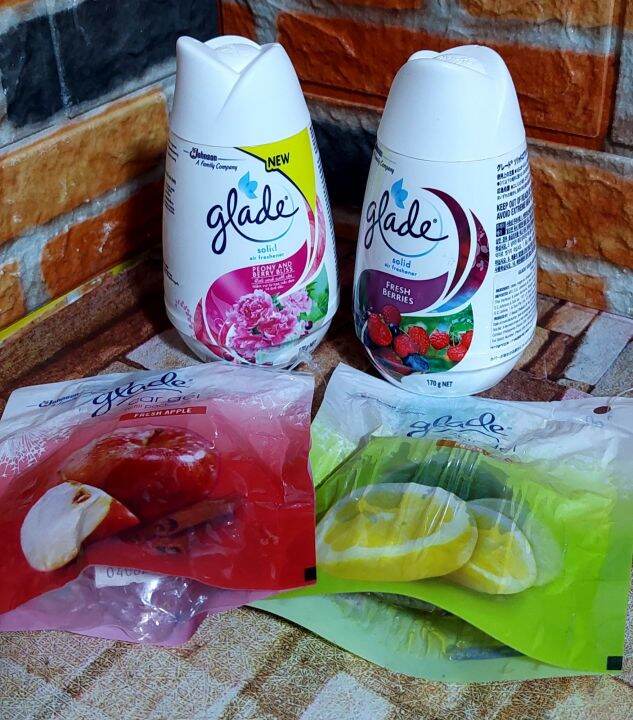 Glade Solid Gel Air Freshener 170 grams with Freebie Car Gel Refill