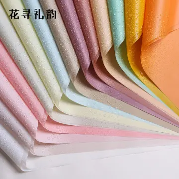 Single Color Korean Waterproof Floral Wrapping Paper