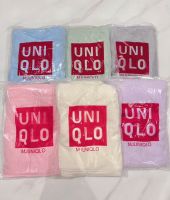 ผ้าเช็ดตัวรังผึ้ง Uniqlo 
สีพาสเทล