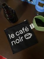 basil pouch : noir (รุ่นสกรีนตรงกลาง)