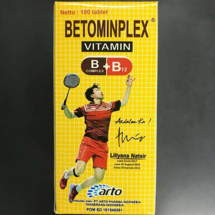 Arto Pharma Betominplex Vitamin B Complex Komplek B12 100 Tablet ...