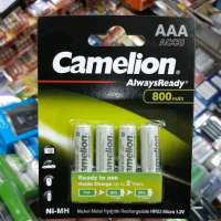 ถ่านชาร์จ Camelion Always Ready AAA 800mAh Ni-MH 1.2V 4ก้อน ของใหม่ ของแท้