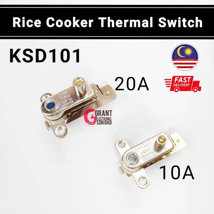 Rice Cooker Thermal Switch KSD101 10A 20A Periuk Nasi thermal Switch