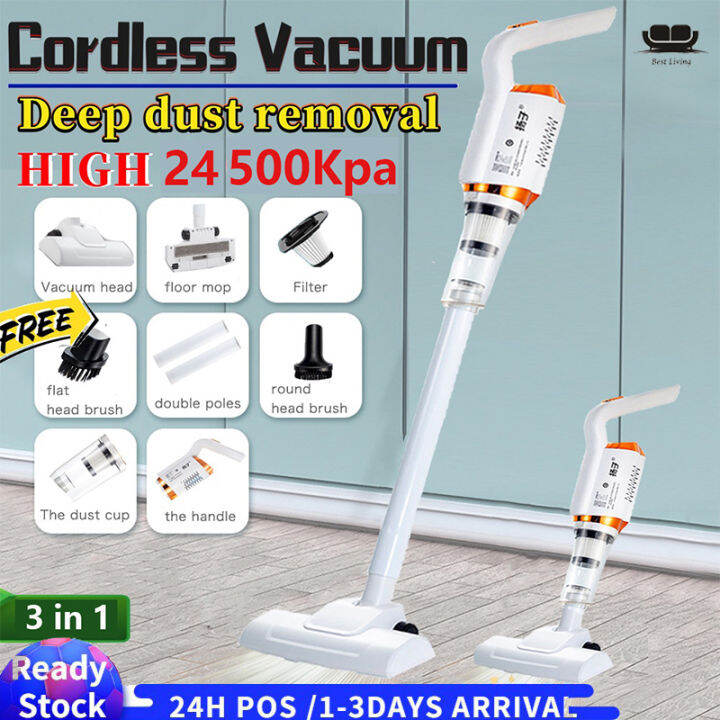 【Malaysia Ready Stock】3in1 Portable Cordless Vacuum Cleaner Rechargeable Cordless Car/Home