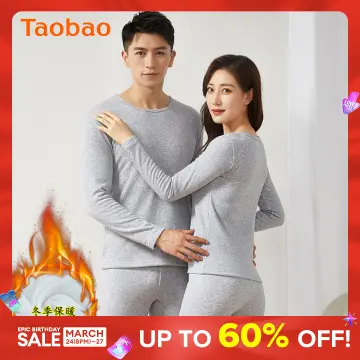 New Fleece Men's And Women's Thermal Underwear Couple Suits Cold