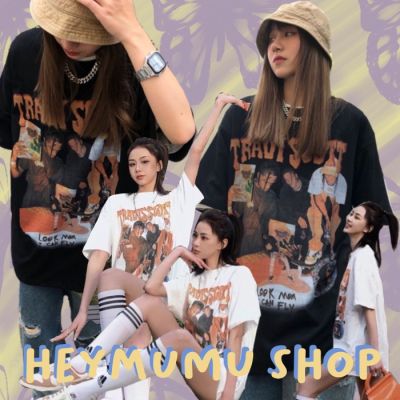 🧽 Heymu 🧽เสื้อยืดโอเวอร์ไซส์เกาหลี วินเทจ 20144