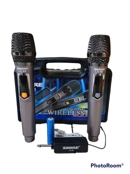 Shure lx88 lx 88 mic wireless shure garansi 2 tahun microphone handheld