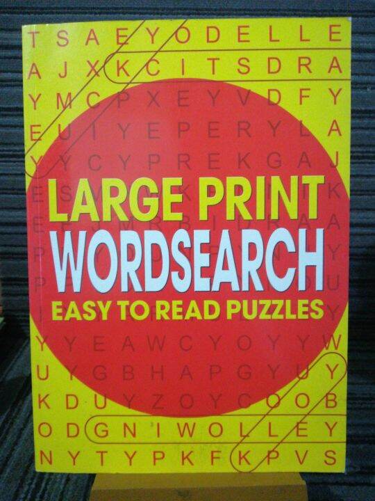 Large Print WORDSEARCH easy to read puzzles | Lazada PH