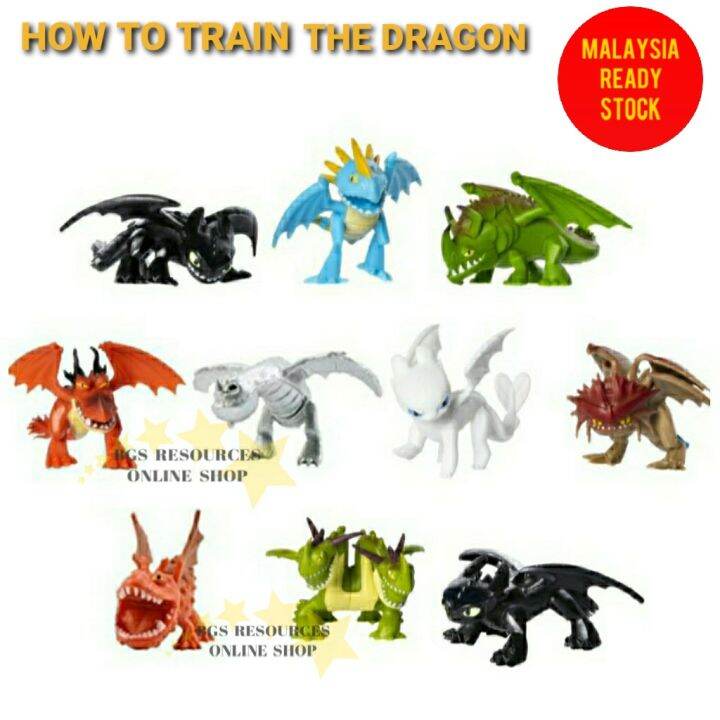 MALAYSIA STOCK 10PCS MINI HOW TO TRAIN YOUR DRAGON FIGURES DRAGON