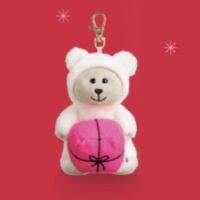 ?Starbucks Mini Bearista Bear Gift Wrap Keychain แท้?