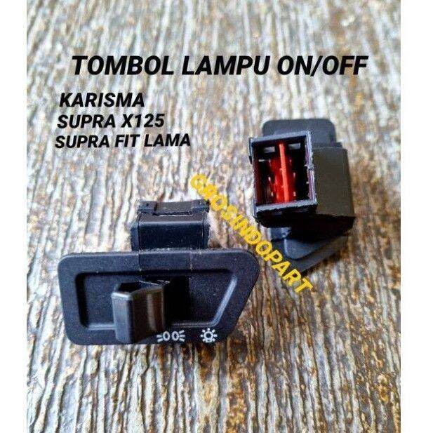 TOMBOL LAMPU ON/OFF KARISMA-SUPRA X125-X 125 NEW-FIT LAMA-REVO LAMA ...