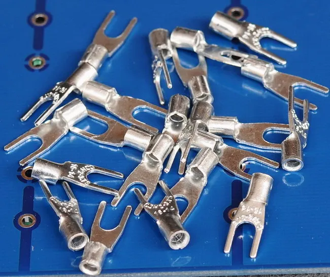 YType Cold Pressure Wiring Terminal ForkShaped Audio DIY Internal