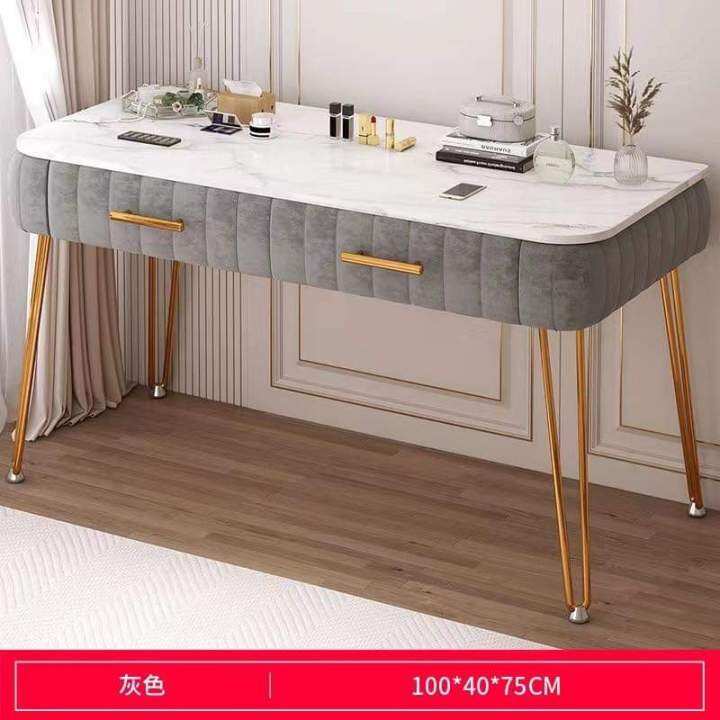 VELVET VANITY TABLE IN HAIRPIN LEGS Lazada PH
