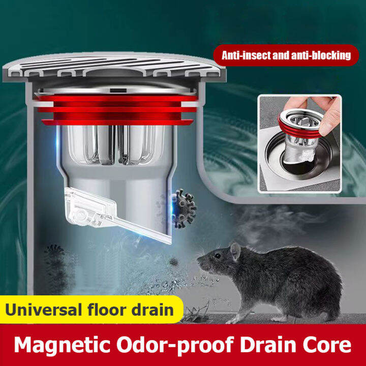 Antibackflow OneWay Drain Valve Floor Drain Shower Bathroom Kitchen