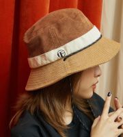 Grandfather-หมวก Corduroy bucket hat