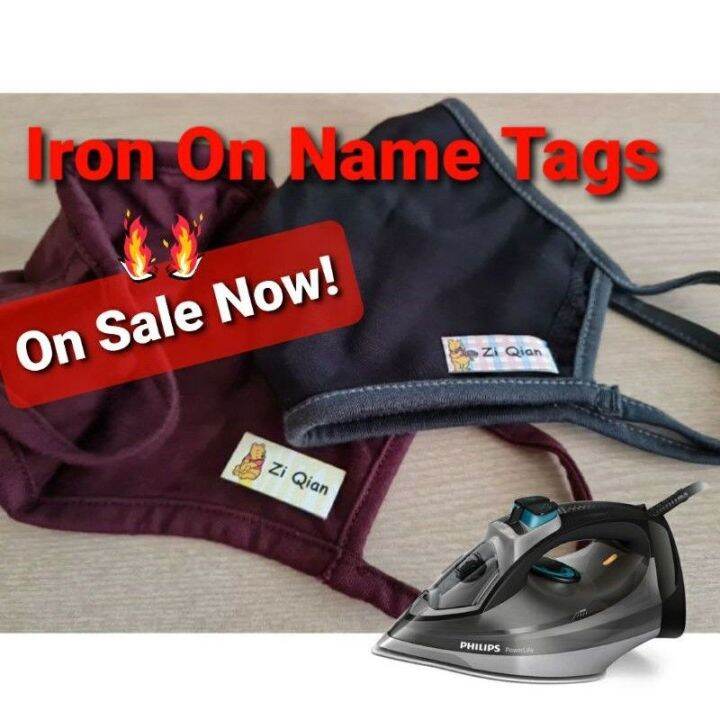[SG Stock] Iron on Clothing labels Daycare labels Kids name stickers