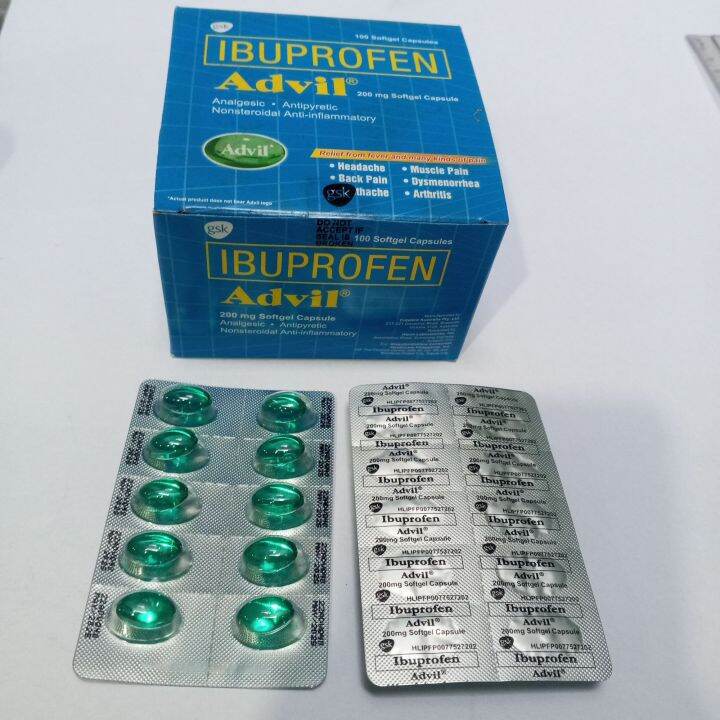 Advil Ibuprofen 200mg 10 Softgel Capsules Lazada PH