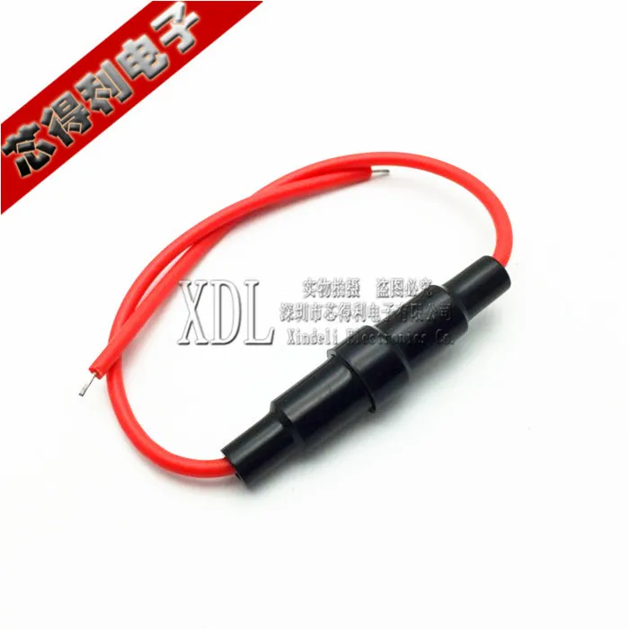 5 * 20mm 6*30 Fuse Holder with Wire/Safety Tube Holder with Spring Long