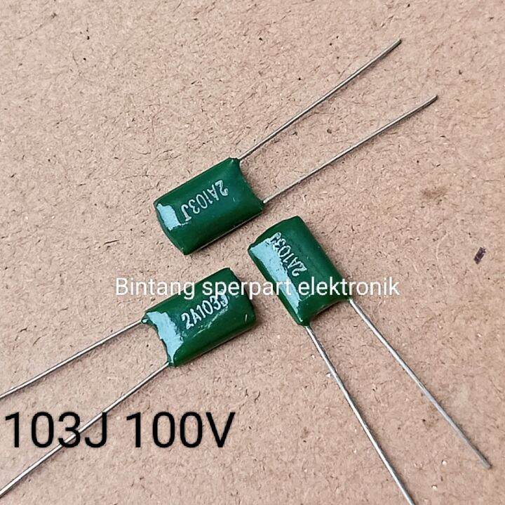 E-First 50PCS CL21X 103J 100V 0.01UF 10NF P5 Metallized Film Capacitor - Foto 8