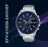 CASIO EDIFICE EFV-610DB-2A คาสิโอ นาฬิกาชาย สายสแตนเลส กันน้ำ ของแท้รับประกันศูนย์