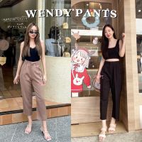 seoulday_stuff (MSP001) Wendy Pants กางเกงขายาวทรงบอย กางเกงขายาวเอวสูง กางเกงใส่ทำงาน ทรงสวย เนื้อผ้าใส่สบายมาก