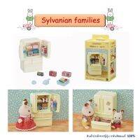 Sylvanian Families ซิลวาเนียน แฟมิลี่ ตู้เย็นครอบครัวบ้านกระต่าย ห้องครัวบ้านกระต่าย ของเล่น ตกแต่งบ้านตุ๊กตา ชุดอาหาร