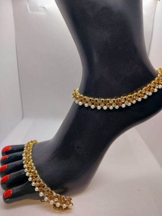 FANCY Anklets payal PEARL ( 0085 ) Lazada