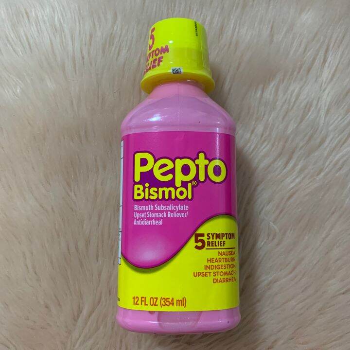 Pepto Bismol 5 Symptom Stomach Relief Liquid, 354ml Expiry 03/2025