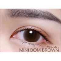 Mini Bom Brown ออกธรรมชาติ (มินิขนาด14.2)มีสายตาปกติถึง-900 คอนแทคเลนส์ Kitty Kawaii