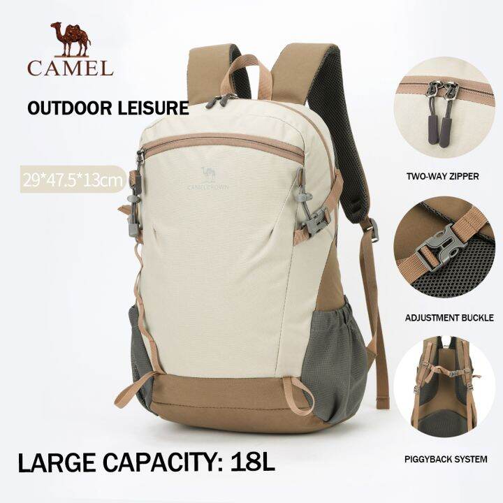 Camel backpack mountaineering and outdoor hiking bag lightweight casual travel backpack Lazada PH