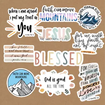 Bible Phrases Series Graffiti Stickers, Waterproof Vinyl Decals