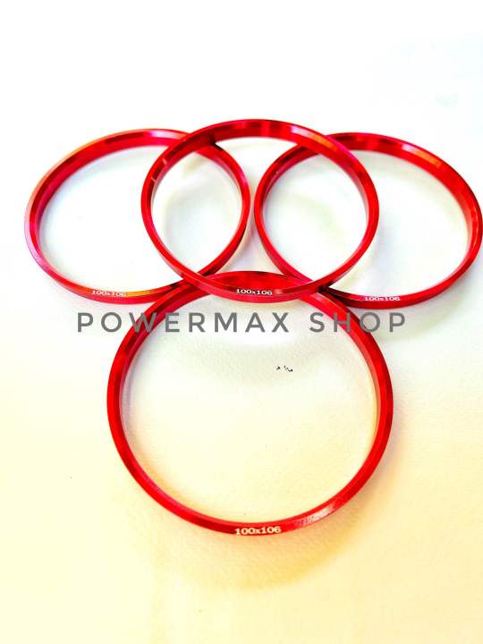 ปลอกกันสั่น-บ่ากันสั่น-hub-ring-100-106ตรงรุ่น-d-max-mu-x-สีแดงอลูมิเนียมเกรดหนาพิเศษ