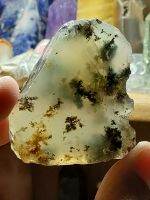 ? เดนไดรท์ อาเกต 51 กรัม ( Dendrite Agate )
? ก้อนดิบตัดสไลด์แผ่นหนา ไม่ขัดเงาเห็นลวดลายข้างใน คล้ายใบไม้เเห้งหล่น ชัดเจนสวยงาม