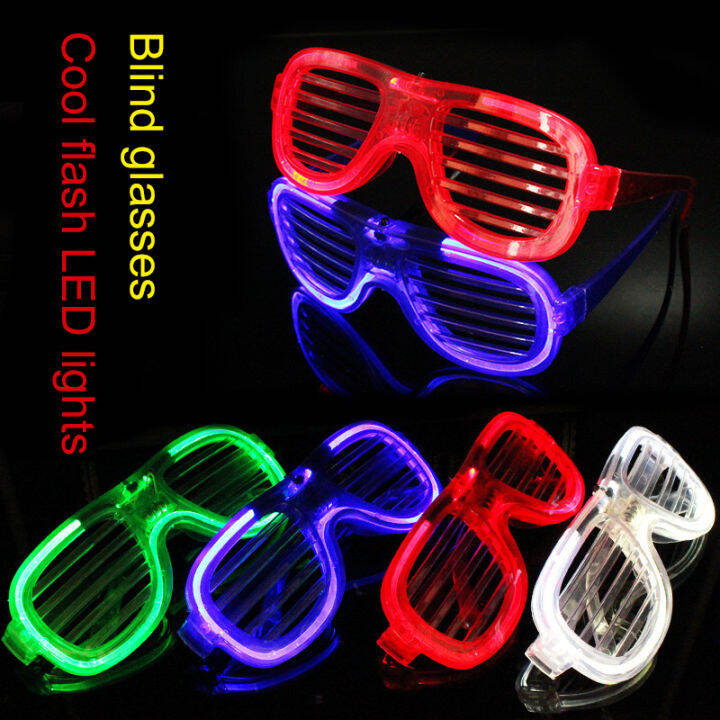 Blinds Led Luminous Glasses Prom Glasses Fluorescent Cold Light Ktv Bar