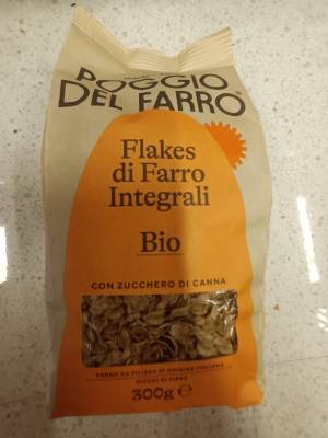 Flakes Di Farro Integrali 300g.ข้าวสาลีเต็มเมล็ดชนิดแผ่นอบกรอบรสหวานเค็ม 300กรัม