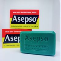 Asepso Soap สบู่ อาเซปโซ ออริจินัล 80 กรัม กล่องสีแดง ก้อนสีเขียว