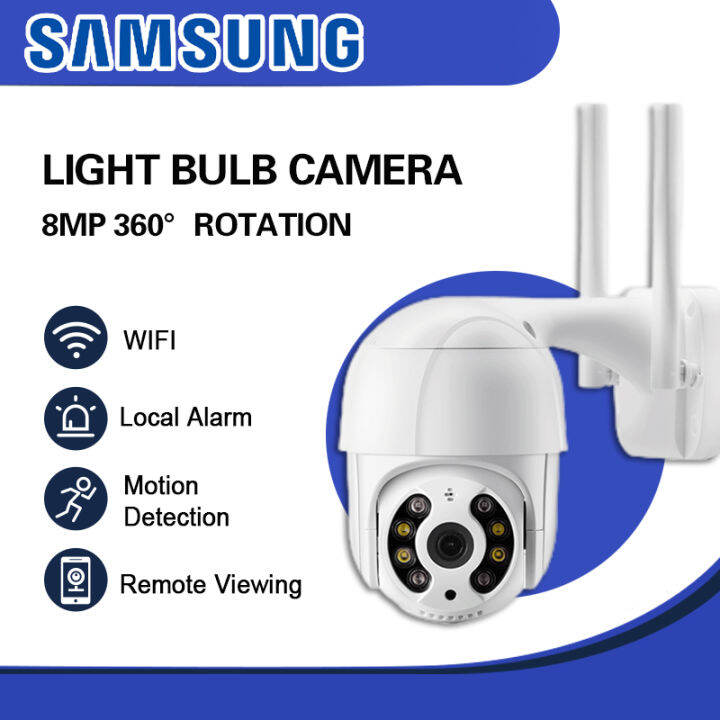 SAMSUNG 8MP CCTV Outdoor Waterproof V380 Pro CCTV Camera Wifi Connect 360 To Cellphone Automatic