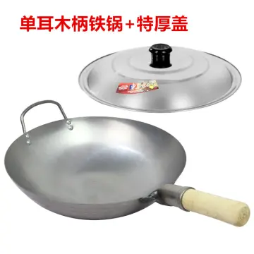 Non-magnetic Stainless Steel Wok Extra Large Ears Round Bottom