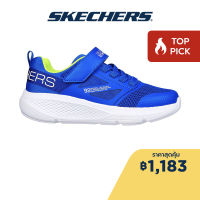 Skechers สเก็ตเชอร์ส รองเท้าเด็กผู้ชาย Boys GOrun Elevate Running Shoes - 403982L-BLLM Air-Cooled Goga Mat Lightweight, Machine Washable