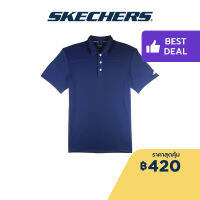 Skechers สเก็ตเชอร์ส เสื้อยืดแขนสั้นผู้ชาย Men Performance Running Short Sleeve Tee - SP22Q4M411-SEBL